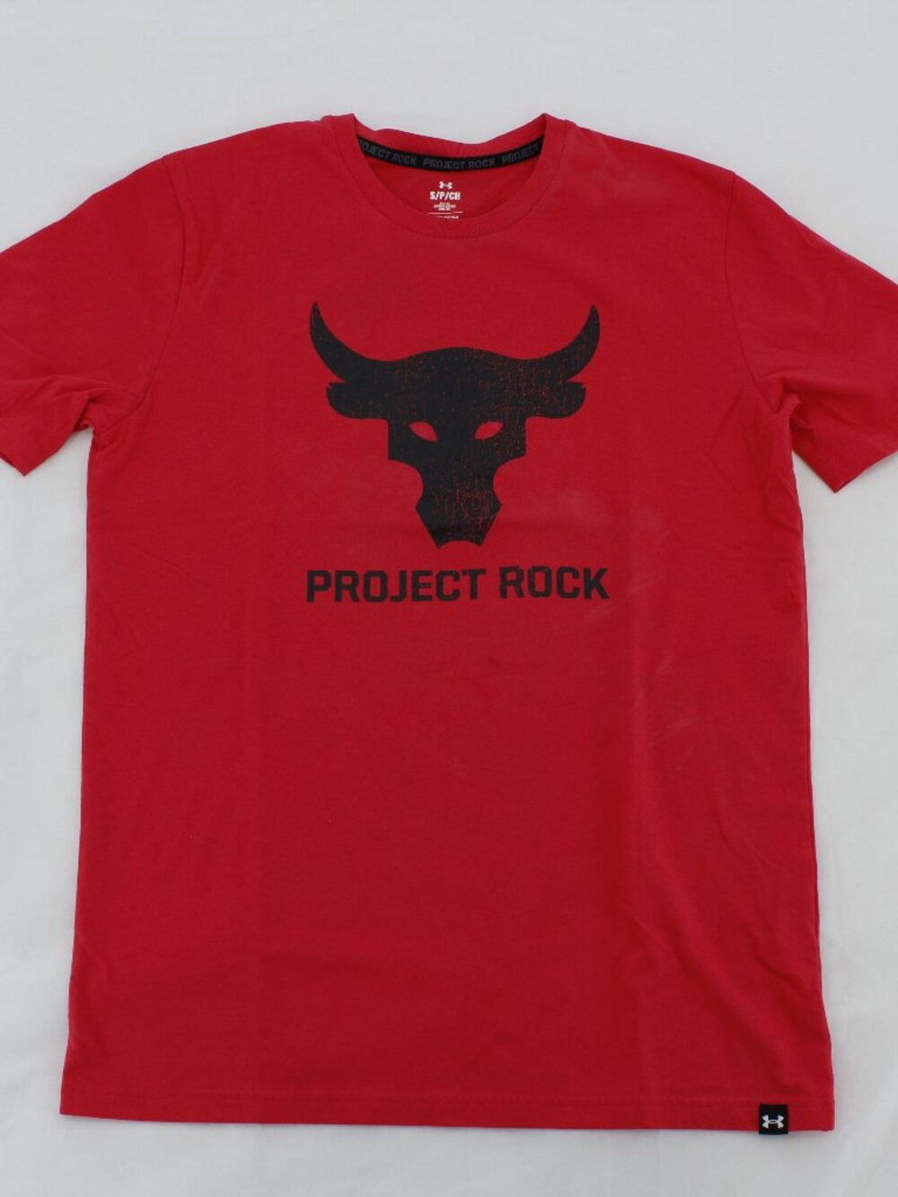 Under Armour Project Rock Men's T-Shirt - Brahma Bull - Red - Size S
